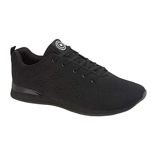 Image of Dek Womens/Mens Target Lace Up Bowling Trainers/Bowling Shoes Black 9 UK