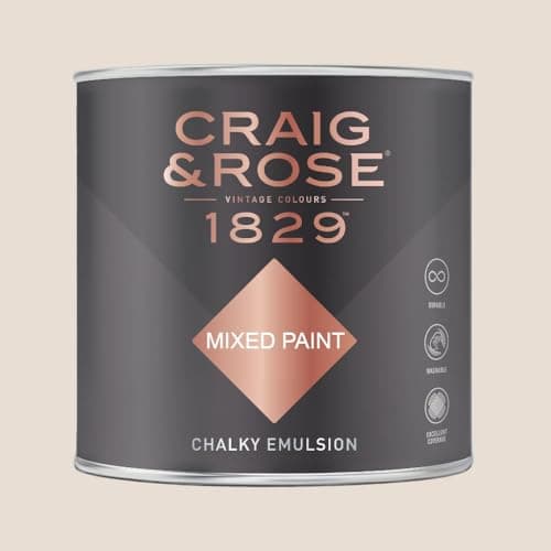 Image of Paint Stop CRAIG & ROSE 1829 CHALKY EMULSION BROKEN WHITE 750ML