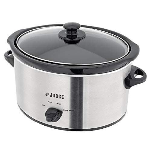 Image of Judge Large Electrical Slow Cooker 3.5L 180W with Removable Ceramic Pot, Makes Up to 4 Portions, 2 Year Guarantee