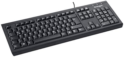 Image of Kensington ValuKeyboard (DE), QWERTZ version, with splash protection, wired 1.5m, ideal for the home office, black, 1500109DE