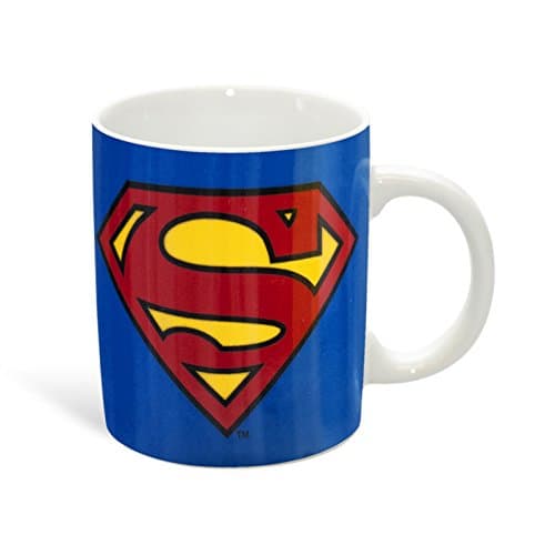 Image of Superman LOGOSHIRT - Porcelain Mug DC Comics Logo Coffee mug - blue - Licensed original design