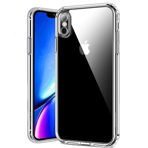 Image of Pristine-Tech Case for iPhone XS (5.8 inch) Crystal Clear (Anti-Scratch and Shock-Absorption) Soft Silicone TPU Phone Cover for iPhone XS