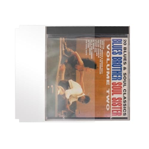 Image of CD Outer Sleeves Anti-Static Clear Plastic Protective Sleeve for CD and DVD Storage (50)