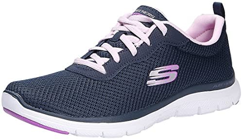 Image of Skechers Women's Flex Appeal 4.0 Brilliant View Sneaker, Navy, 5 UK