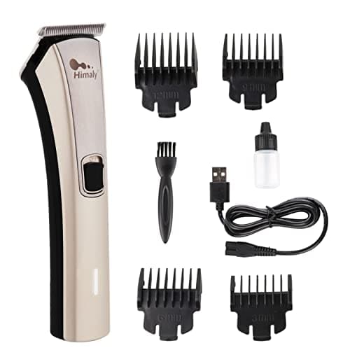 Image of Himaly Rechargeable Hair Clippers, Professional Electric Cordless Hair Clippers Beard Trimmer Cordless Grooming Kit with 4 Guide Combs for Men and Women
