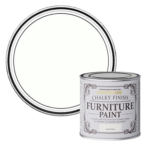 Image of Rust-Oleum AMZ0011 Chalky Furniture Paint Chalk White 125ml