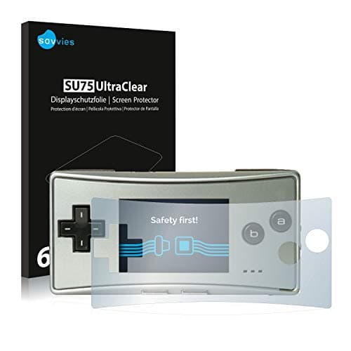 Image of Savvies 6 Pack Screen Protector compatible with Nintendo Gameboy Micro Protection Film Clear
