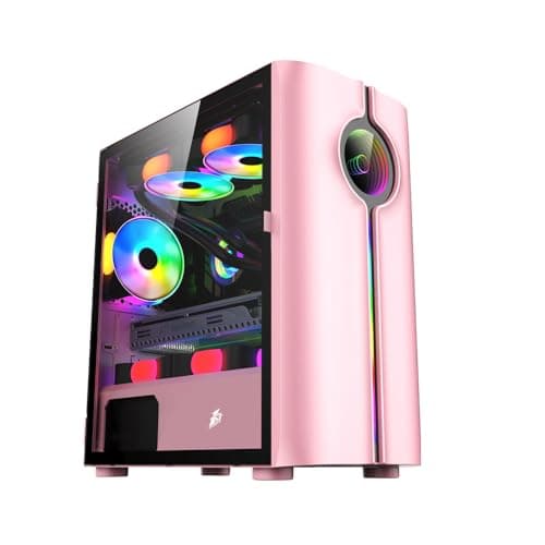 Image of 1st Player IS3 RGB Micro-ATX Gaming Case (IS3 Pink RGB)