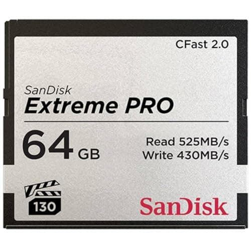 Image of SanDisk Extreme PRO CFast 2.0 Memory Card, 64 GB