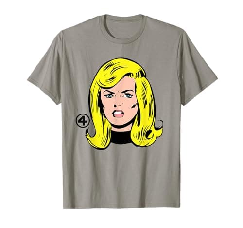 Image of Marvel Fantastic Four Invisible Woman Big Face Costume T-Shirt