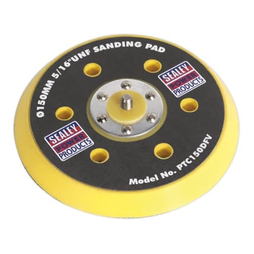 Image of Sealey PTC150DFV DA Dust-Free Backing Pad for Hook & Loop Discs Ø145mm 5/16"UNF