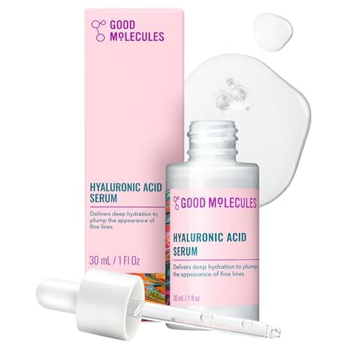 Image of Good Molecules Hyaluronic Acid Serum Hydrating, Non-Greasy Formula To Moisturize, Plump 1% Ha, Anti-Aging, Water-Based Skincare For Face