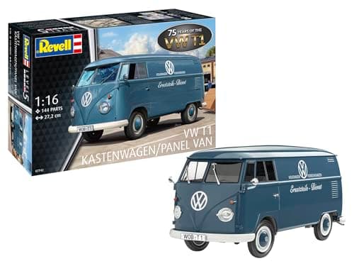 Image of Revell 07742 VW T1 Panel Van - 75 Years of the VW T1 1:16 Scale Unbuilt/Unpainted Plastic Model Kit