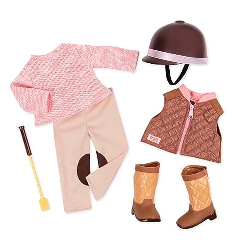 Image of Our Generation – 18-Inch Doll Riding Outfit, Complete Horseback Riding Costume, Includes Outfit & Accessories – Pretend Play for 3+ Years