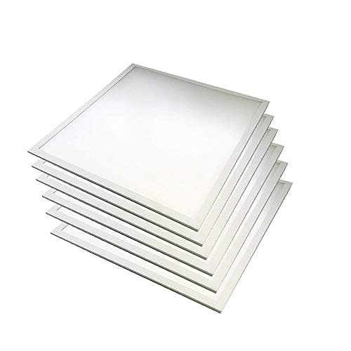 Image of Hometric LED Panel Ceiling Light Square Pure White Tiles 6000K Daylight 600x600 48W 4400 Lumens, Long Life High Power Factor IC Driver