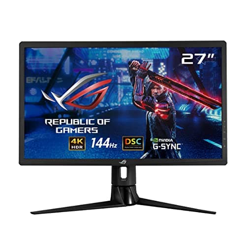 Image of ASUS ROG Strix XG27UQR DSC Gaming Monitor- 27-inch, 4K (3840 x 2160), 144 Hz, DSC, DisplayHDR 400, DCI-P3 90%, Adaptive Sync, black