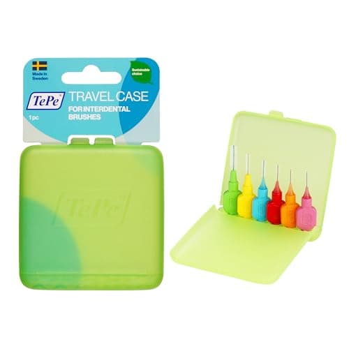 Image of TePe Travel Case, Practical Travel case for interdental Cleaning Products, hygienic Storage with air Holes for Quick Drying of bristles