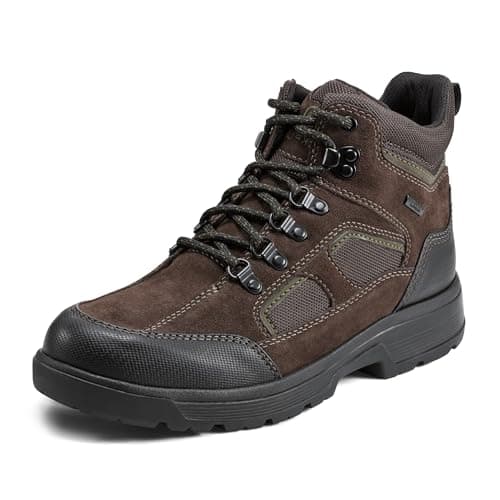 Image of Rockport Men's Evan Waterproof Boot Ankle, Dark Brown Multi, 10 UK