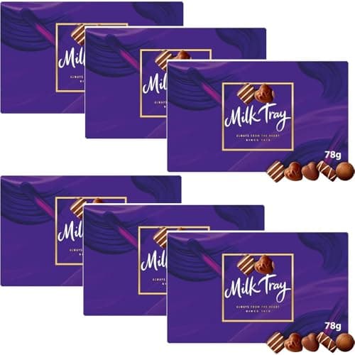 Image of Milk Tray Chocolate Box 78g - Assortment of Milk Chocolates - cdb (6 x Boxes)