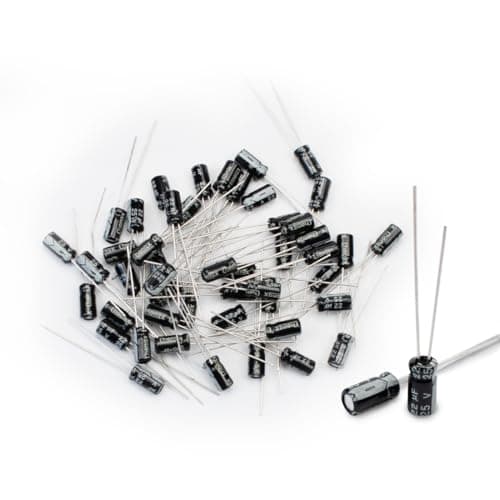 Image of Innfeeltech 50 Pcs Electrolytic Capacitor 22uF 25V Aluminum Radial Electrolytic Capacitors
