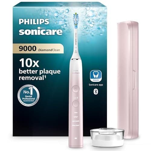 Image of Philips Hx9911/84 Sonicare Diamond Clean 9000 Series, Power Electric Tooth Brush, Pink, 1 Count, Pack of 1