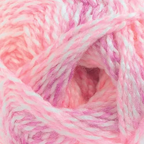 Image of Baby Marble DK Knitting Yarn James Brett Double Knit Wool 100g Ball (Cerise/Pink/Peach BM1)