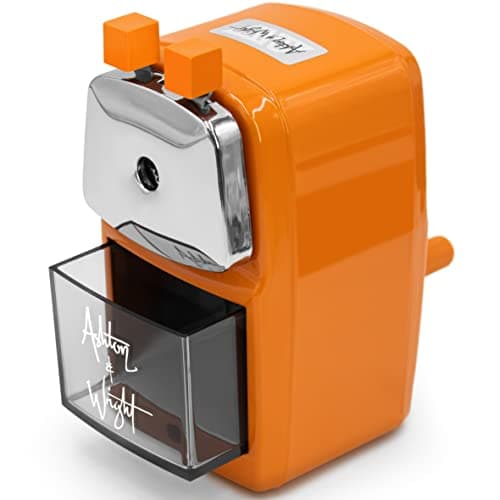 Image of Ashton and Wright - Mechanical Desktop Pencil Sharpener - Orange