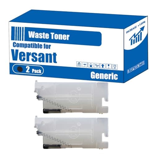 Image of Compatible for Xerox Versant 180 Waste Toner Container WorkCentre 7665 WorkCentre 7675 WorkCentre 7755 WorkCentre 7765 WorkCentre Printers (2-Pack Black)