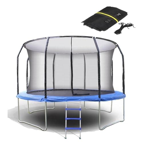 Image of Trampoline Protective Net, Breathable Trampoline Safety Net for 8ft 10ft 12ft 14, Replacement Enclosure Net Accessory