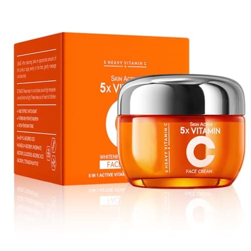 Image of Vitamin C Face Cream, Moisturiser Face Women with Hyaluronic Acid & Vitamin C, Anti Aging & Wrinkle Day & Night Face Moisturiser for Women and Men, Boost Skin Collagen, Hydrate and Plump Skin NEW