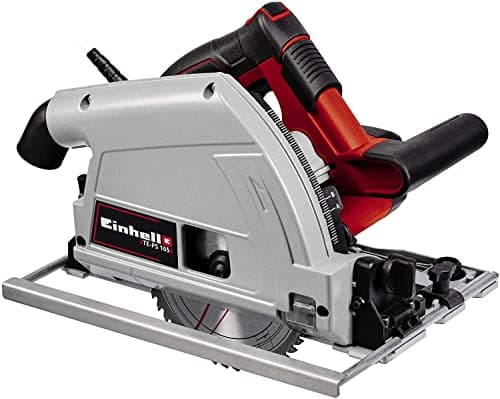 Image of Einhell Plunge Saw 1200W, Tool-Free Adjustment of Cutting Depth + Tilt Angle, High-Grade Carbide Saw Blade, Blade Lock TE-PS 165