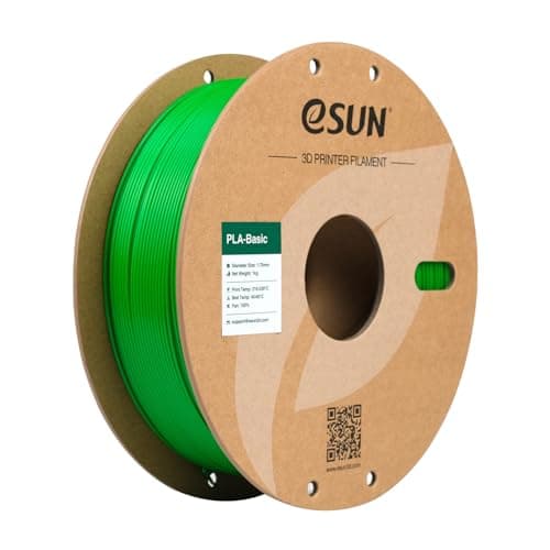 Image of eSUN PLA Filament 1.75mm, PLA Basic Dimensional Accuracy +/- 0.05mm, 1KG Spool (2.2 LBS) Speedy Filament for 3D Printers,Green