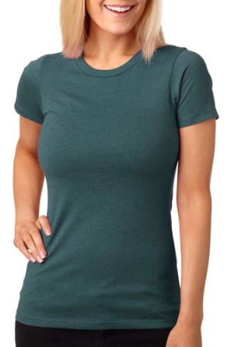 Image of Next Level Apparel 6610 CVC Crew Tee - Indigo, Extra Large (US)