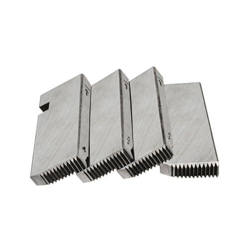 Image of 47745 Threading Machine Dies, Right-Handed NPT Pipe Dies for RIDGID 1/2-Inch to 3/4-Inch, Universal Die Heads, Silver