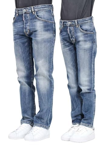 Image of DSQUARED2 Stanislav Five Pocket Straight Jeans in Blue Denim for Women and Girls, blue, XS