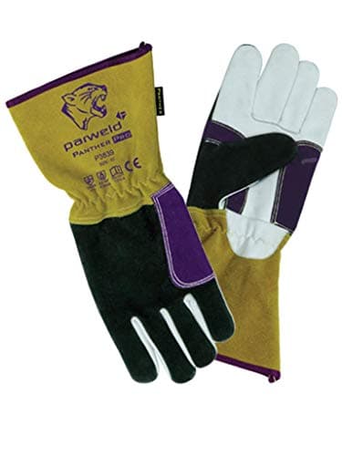 Image of Pack of 10 Pairs Parweld Panther Premium Pro TIG Welding Gloves Gauntlets