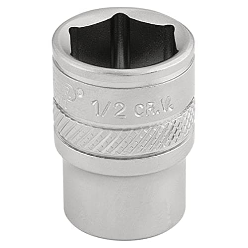Image of Draper 16526 1/4" Square Drive Micro Satin Chrome Imperial Socket, 1/2" Size