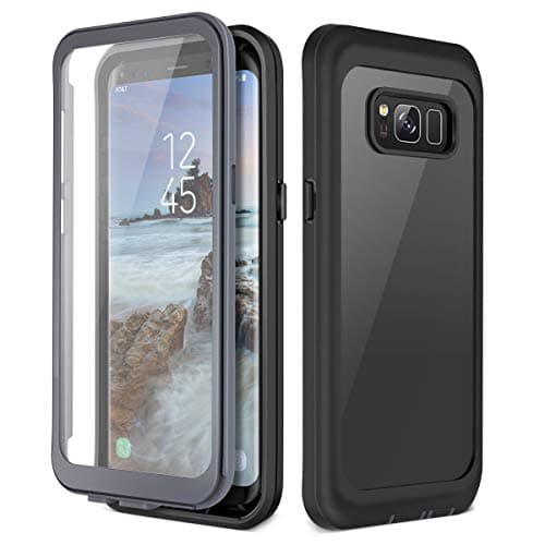Image of Prologfer Compatible with Case S8,360 Degree Protection Built-in Screen Protector Cover Shockproof Dust-Proof Shell Slim Fit Rugged Clear Bumper Defender Armor- 5.8 inches