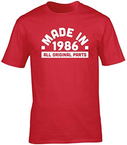 Image of Hippowarehouse Made in 1986 Unisex Short Sleeve t-Shirt Red