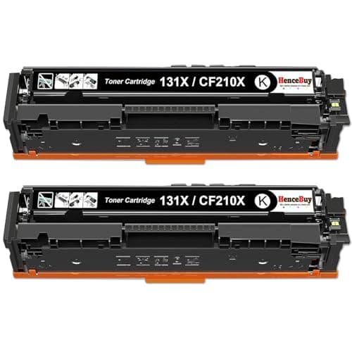 Image of HenceBuy CF210X 131X Black Toner Cartridges Compatible for HP 131X CF210X CF210A 131A for HP LaserJet Pro 200 color MFP M276nw M276n M251n M251nw Printer (2 Black)