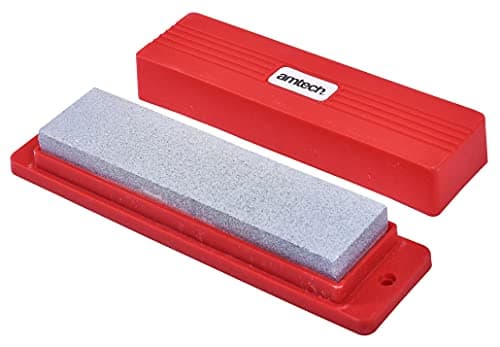 Image of Amtech – 8 inch Sharpening Stone and Box Set, Lightweight Aluminium Body, Precision Cutting, DIY & Trade Use (8 inch)