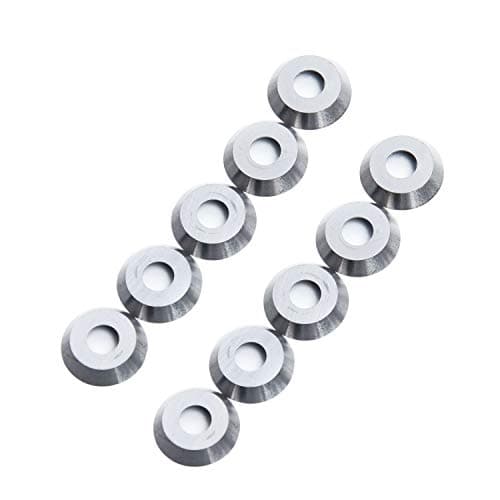 Image of TANGDIAABBCC 10Pcs 12mm Round Carbide TiAlN Ball End Wood Turning Milling Cutter Inserts
