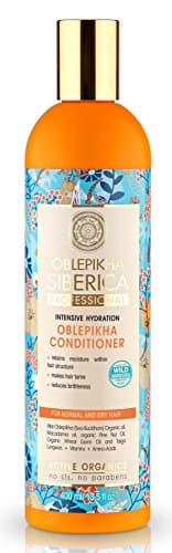 Image of Natura Siberica – Conditioner for normal & dry hair with sea buckthorn – hydration, detangling and anti-frizz – daily use – non‑weighing – 400 ml