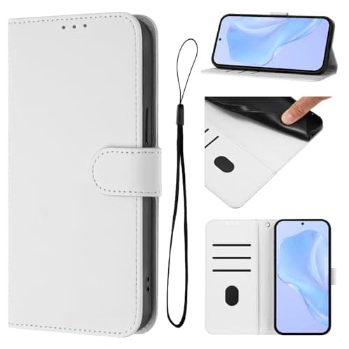 Image of LEMAXELERS Phone Case for Samsung Galaxy S7 Case Wallet Flip Cover Magnetic Closure Card Holder Slots Kickstand Silicone Book Style Shockproof Protective Case for Galaxy S7,YBCS White