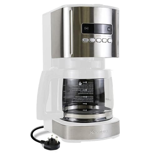 Image of Kenmore Filter Coffee Machines 12-Cup Drip Coffee Makers with 1.8L Glass Pot for Ground Coffee Digital Display Auto Shut Off Reusable Filter Programmable Timer Warming Plate Kitchen Appliances White