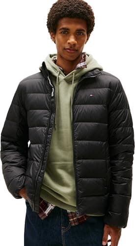 Image of Tommy Jeans Men’s Water Repellent Down Jacket, Black (Black), XXL