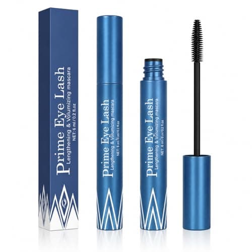 Image of Lash Mascara - Lengthening Volumising Formula Eyelash Serum for Older Women, Lash Serum Curling Black Eye Makeup for Fuller-Looking Defined Lashes, Smudge-Resistant No-Clump Precision Brush, 6ml
