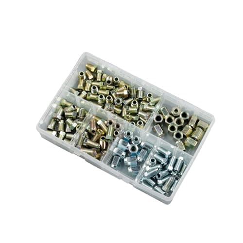 Image of Brake Nuts Male & Female Short, Fully Threaded Short, Long Assorted Box 135pcs