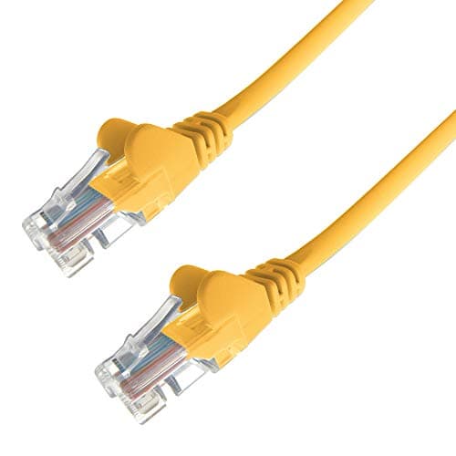 Image of Group Gear 31-0020Y 2 m RJ45 UTP CAT 6 24AWG LS0H Stranded Flush Moulded Snagless Network Cable - Yellow
