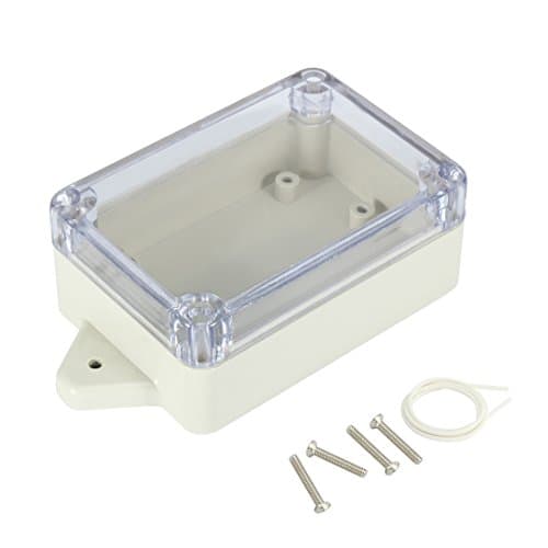 Image of Sourcingmap 3.3"x2.3"x1.3"(83mmx58mmx33mm) ABS Junction Box Universal Project Enclosure w PC Transparent Cover
